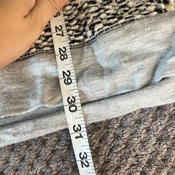 DOLAN Gray Woven / Knit 3/4 Sleeve Mini Dress / Tunic Top Size Medium - Picture 8 of 8